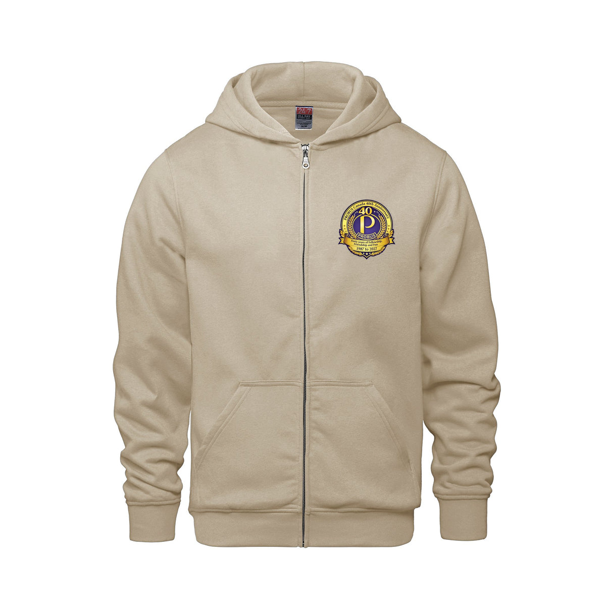 Anniversary Logo · Front · Sand