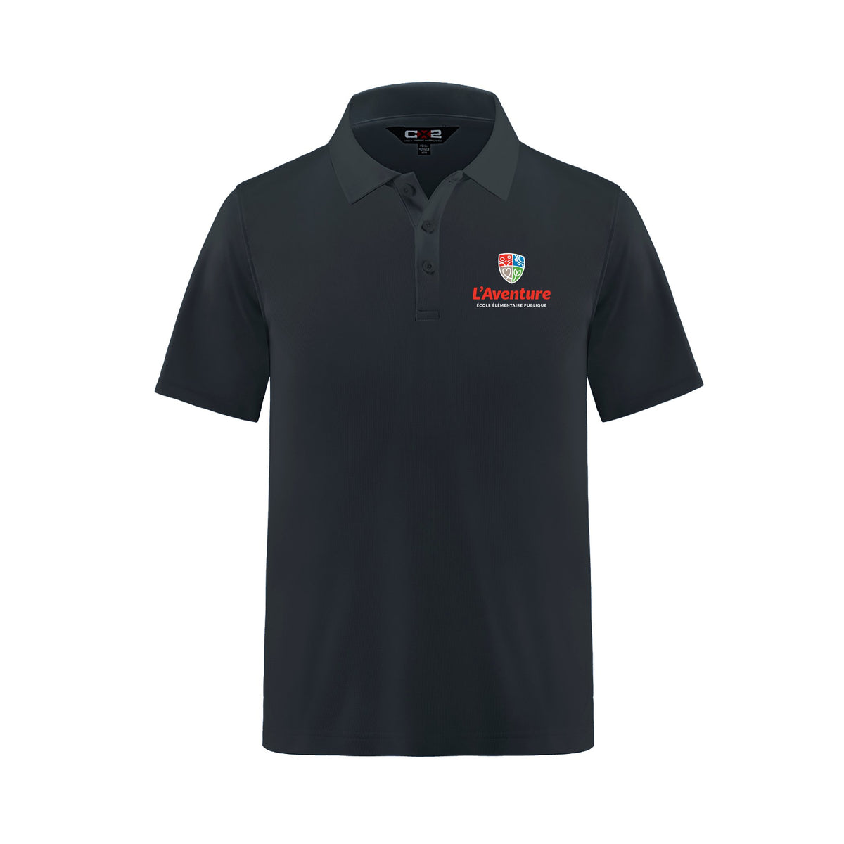 School Logo · Front · Black