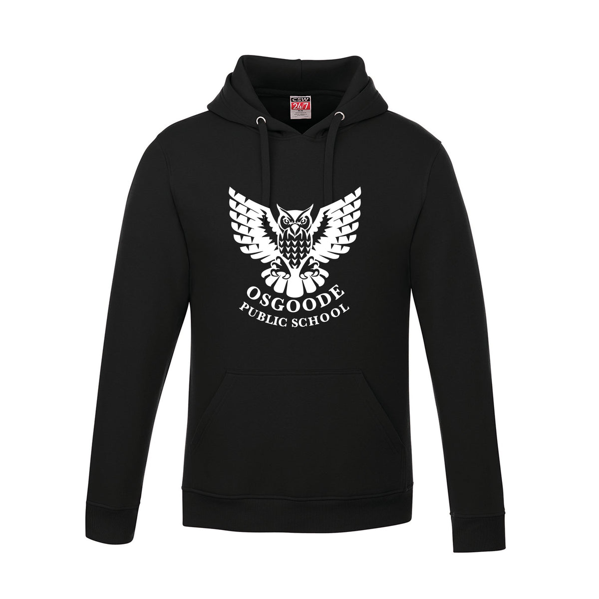 School Logo · Front · Black