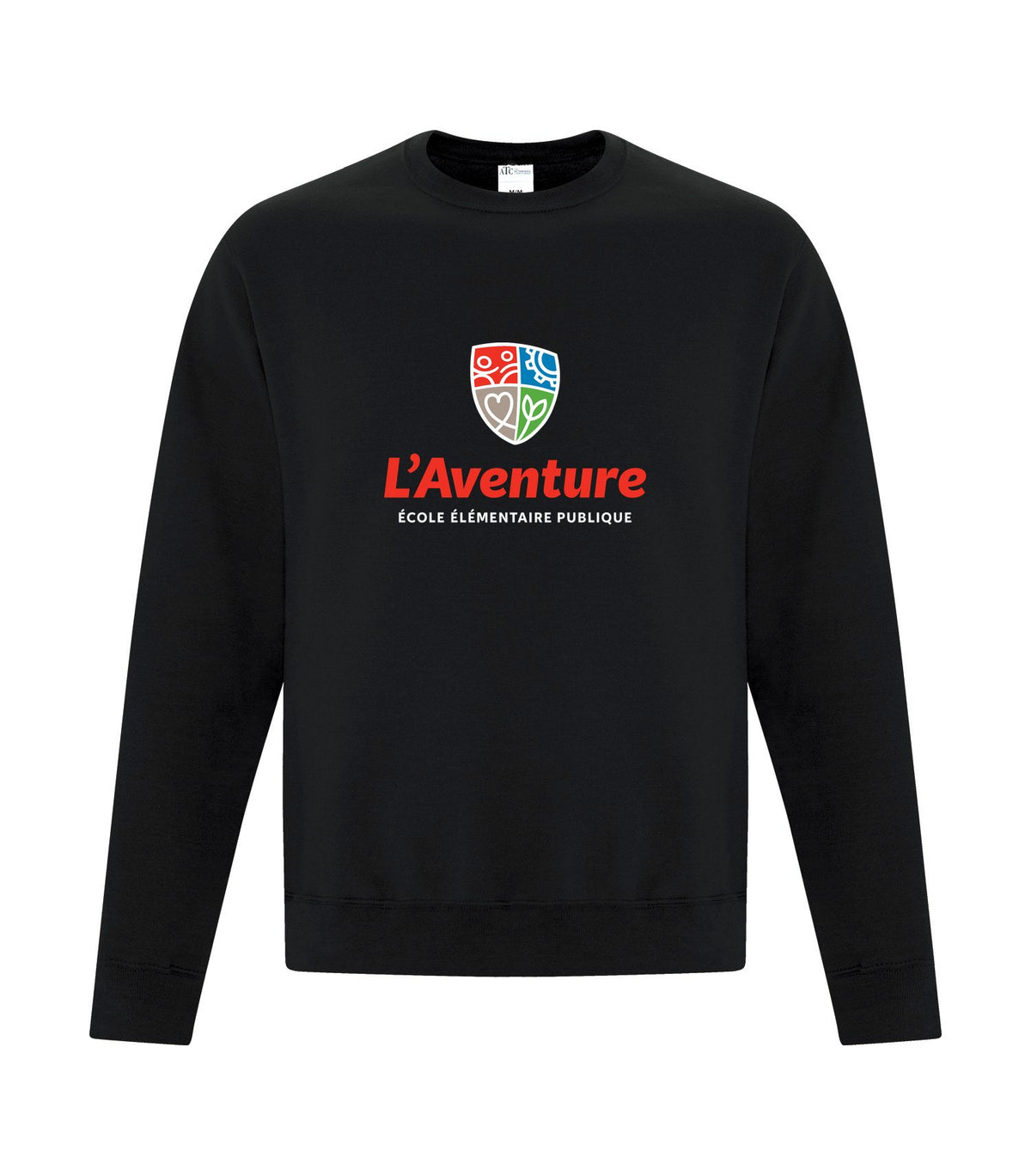 School Logo · Front · Black