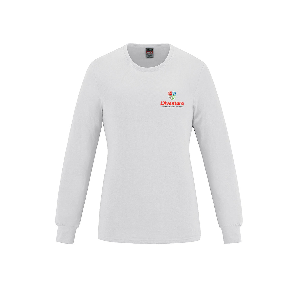 School Logo · Front · White