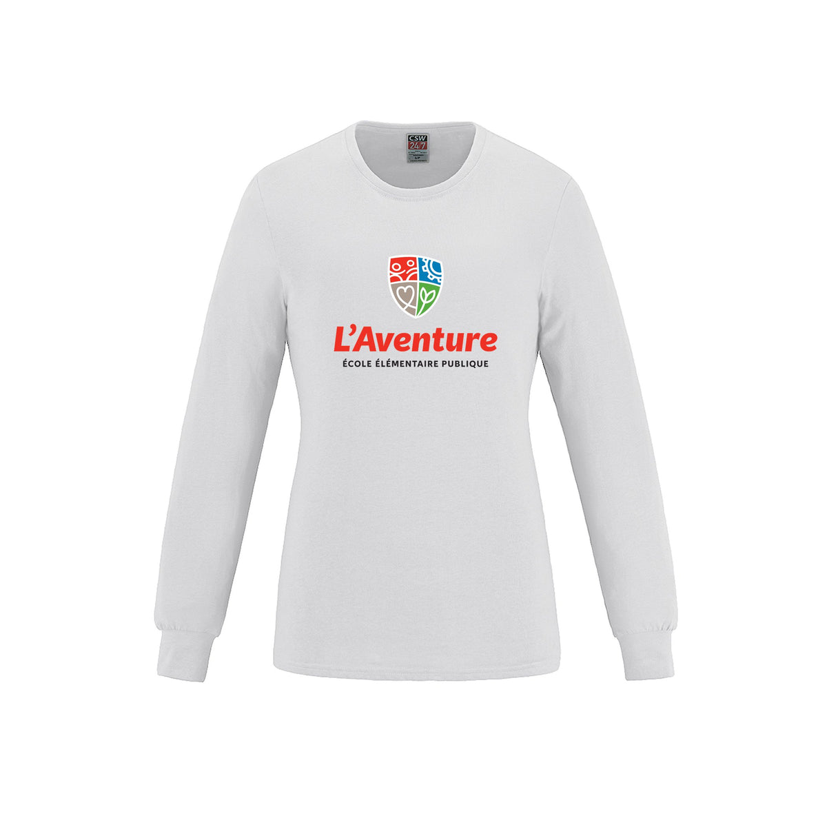 School Logo · Front · White