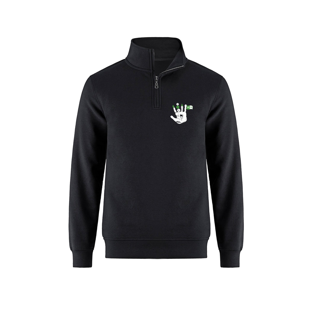 School Logo · Front · Black