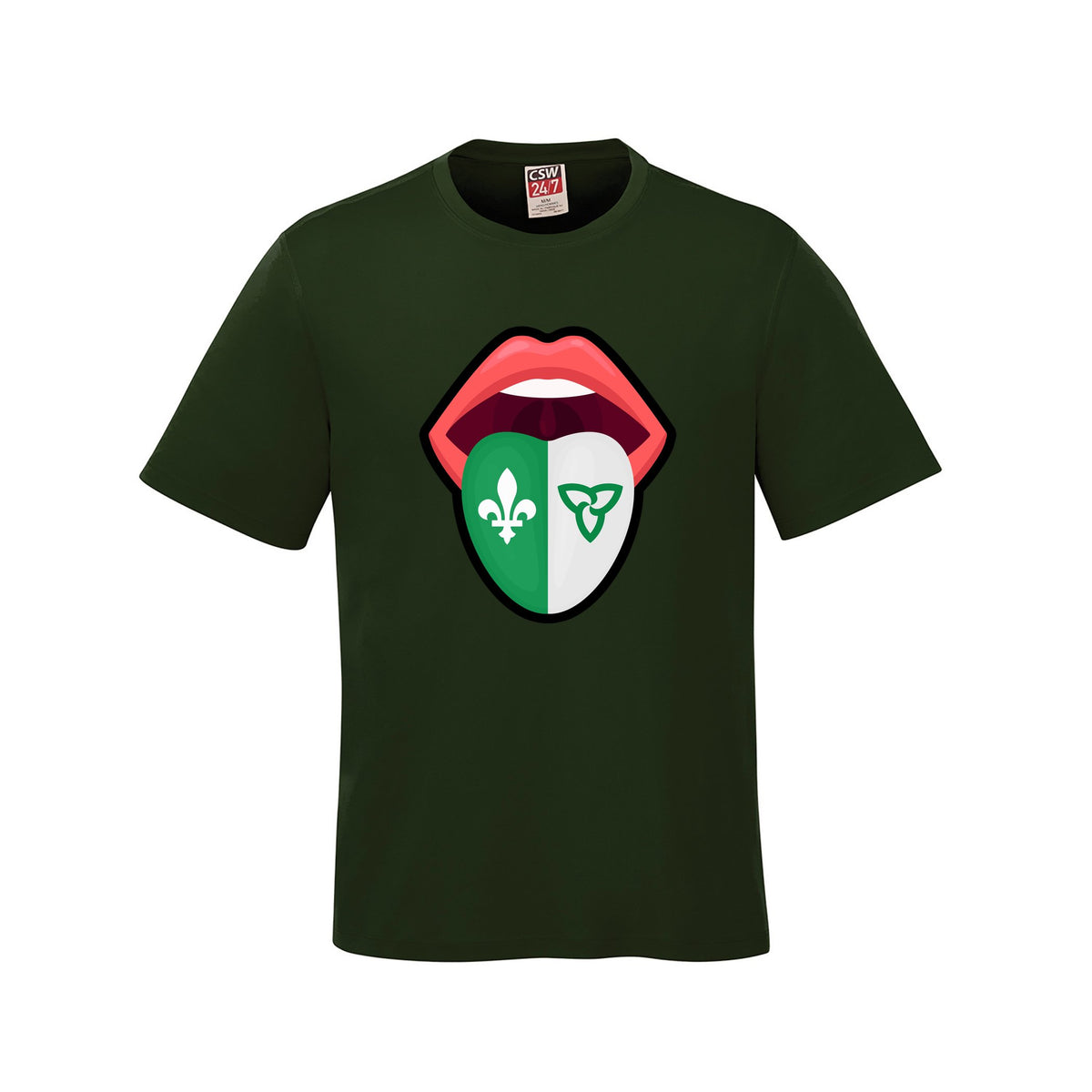 Lips · Front · Forest Green