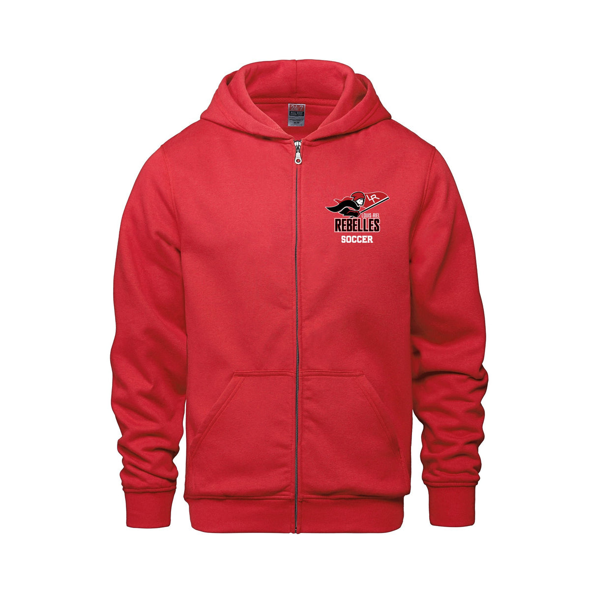School Logo · Front · Red