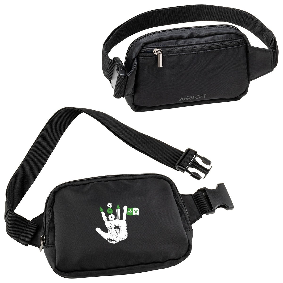 School Logo · Front · Black