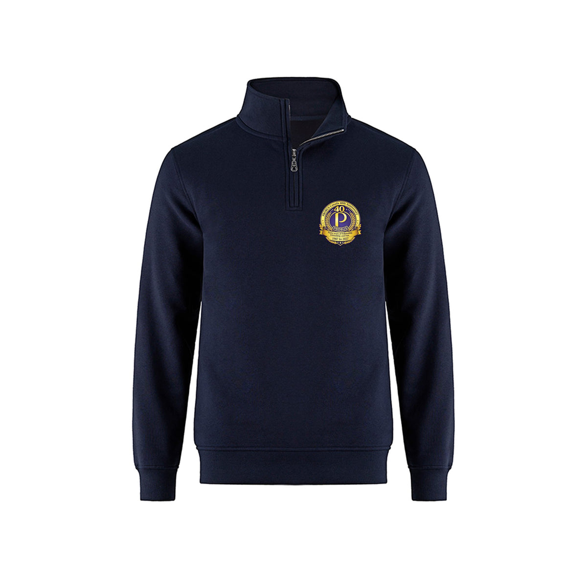Anniversary Logo · Front · Navy