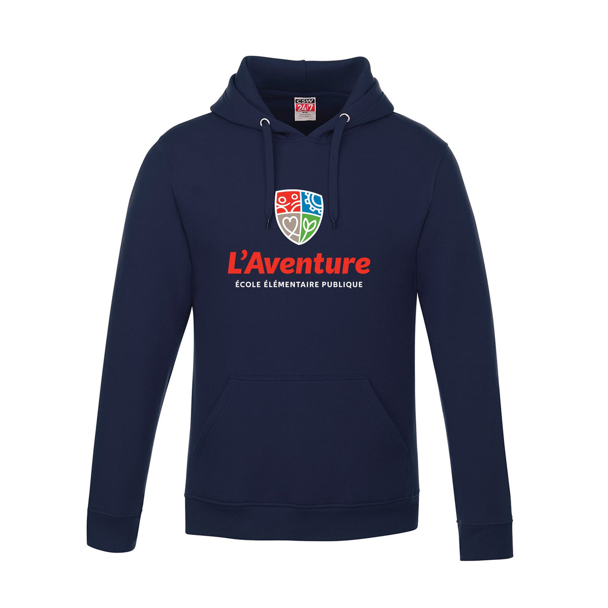 School Logo · Front · Navy