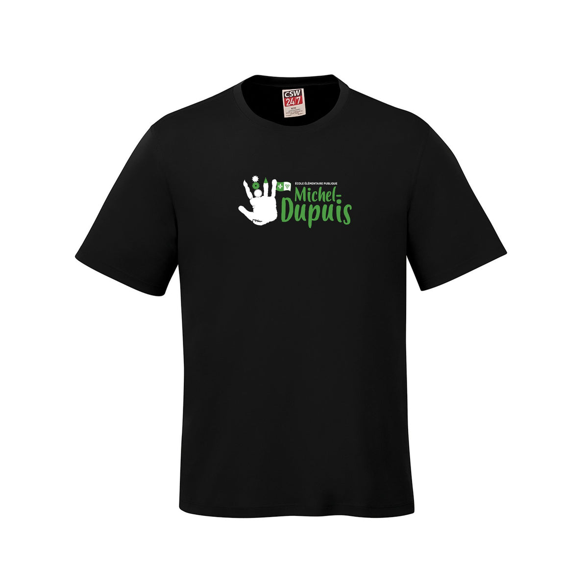 School Logo · Front · Black