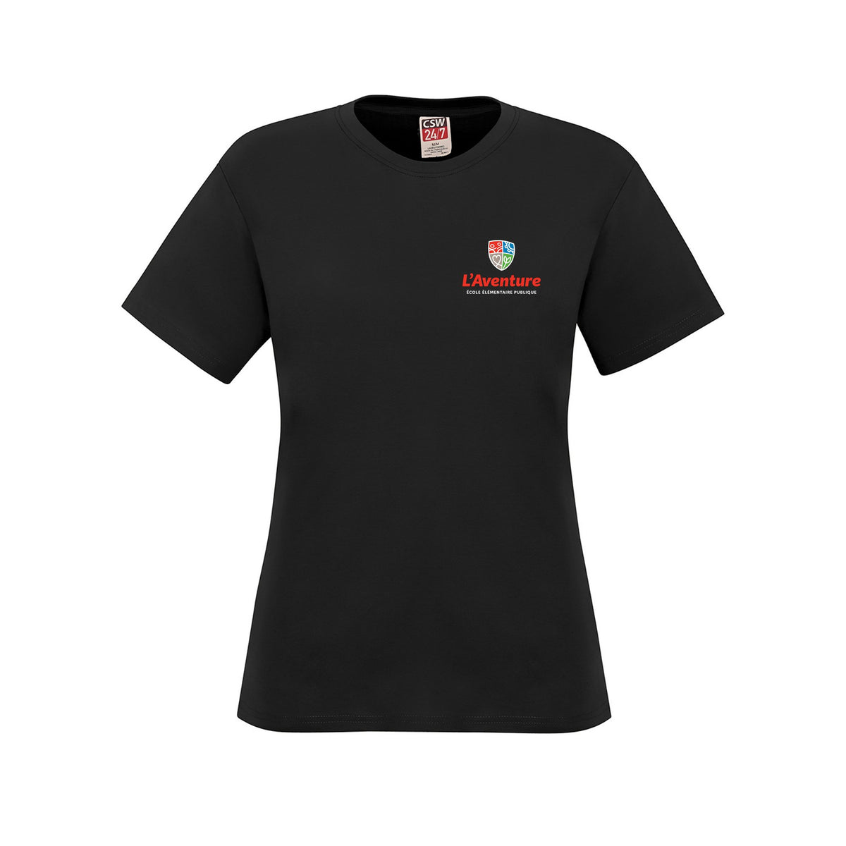 School Logo · Front · Black