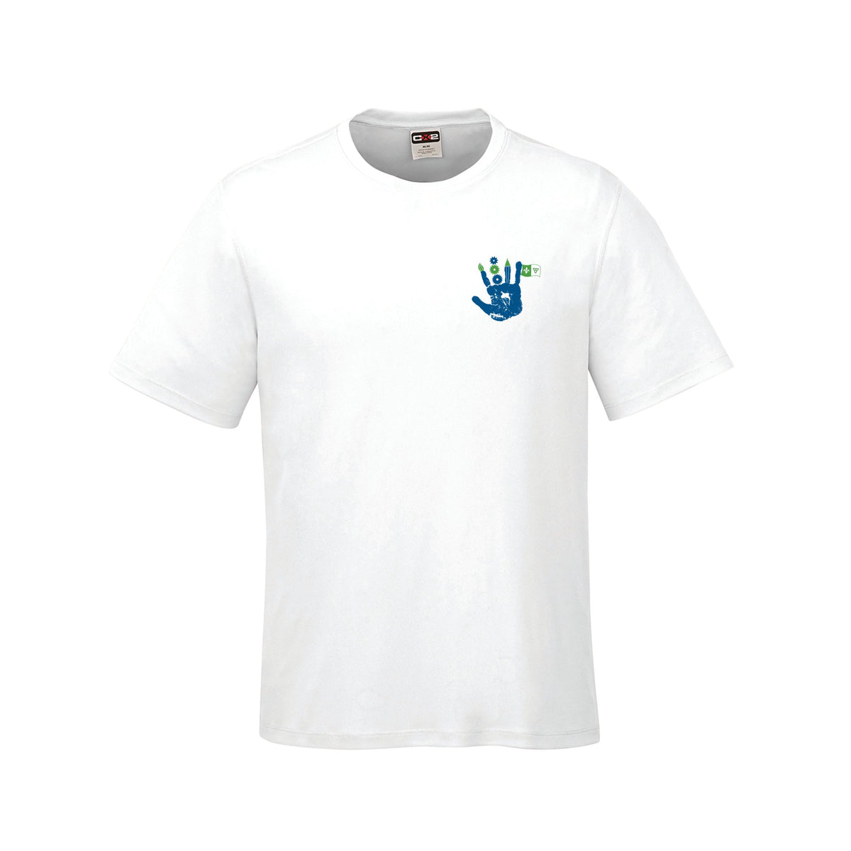 School Logo · Front · White