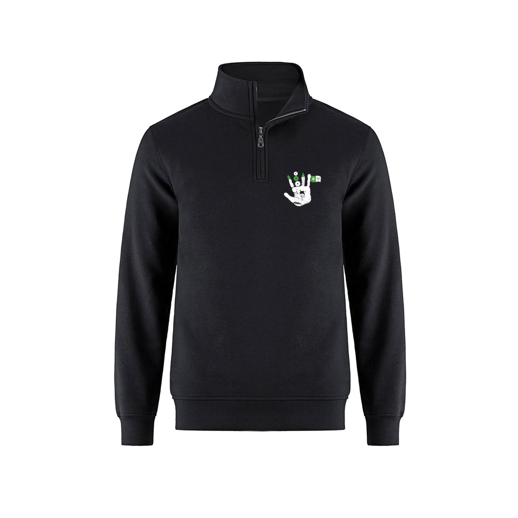 School Logo · Front · Black