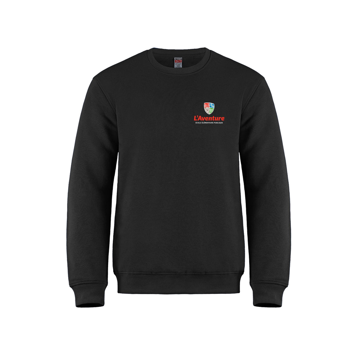 School Logo · Front · Black