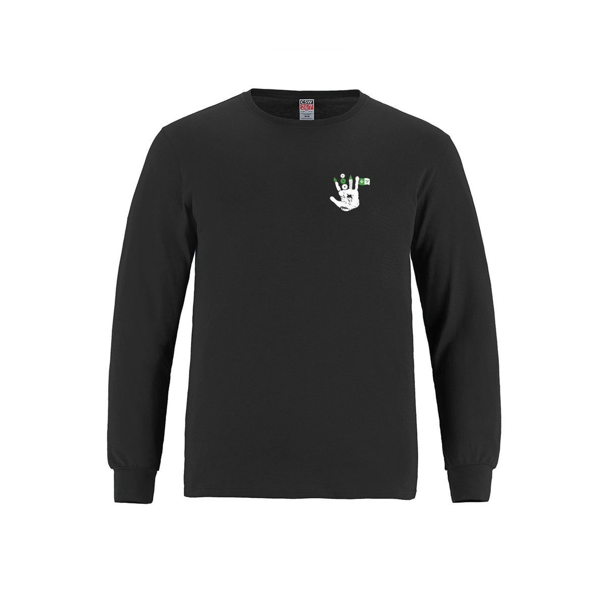 School Logo · Front · Black