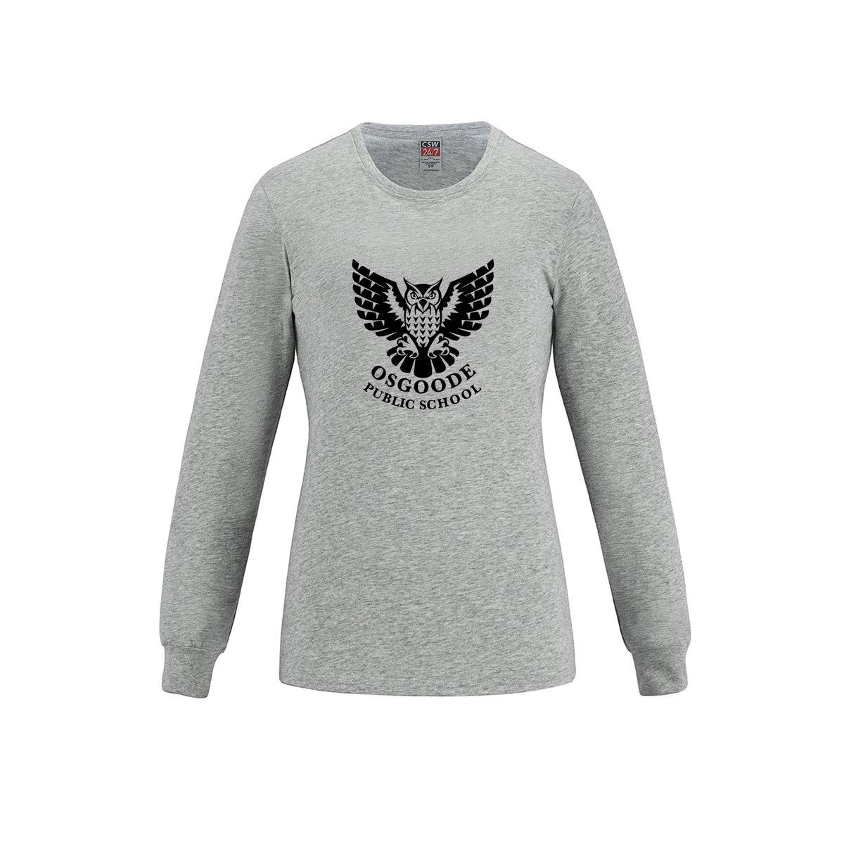 School Logo · Front · Athletic Grey Heather