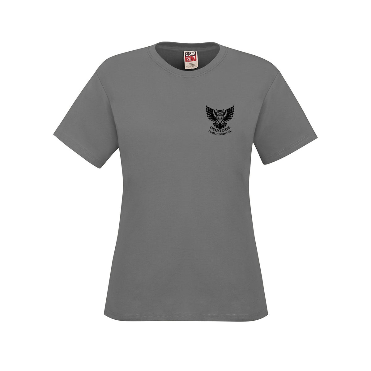 School Logo · Front · Athletic Grey Heather