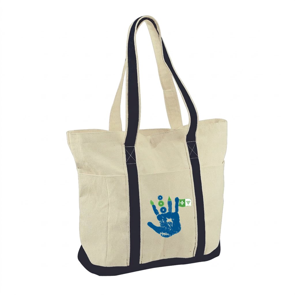School Logo · Front · Natural With Black