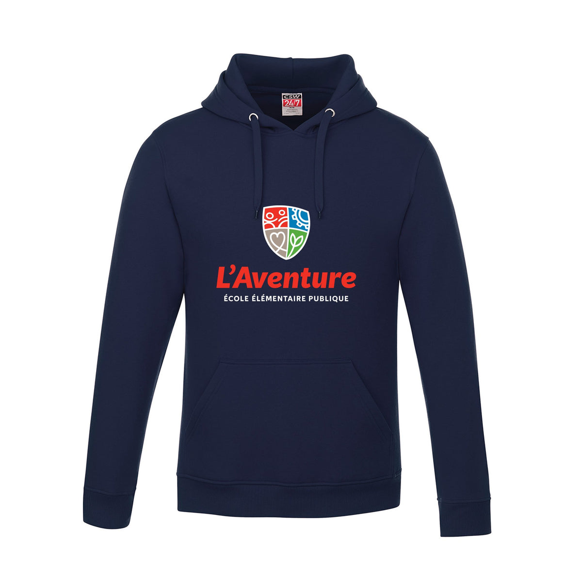 School Logo · Front · Navy