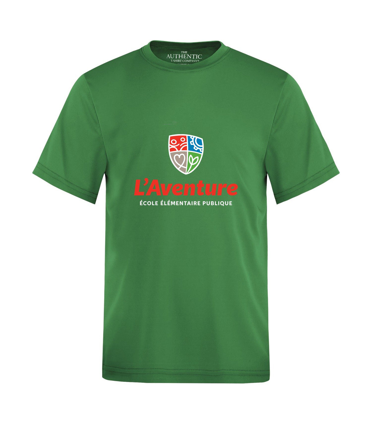 School Logo · Front · Kelly Green