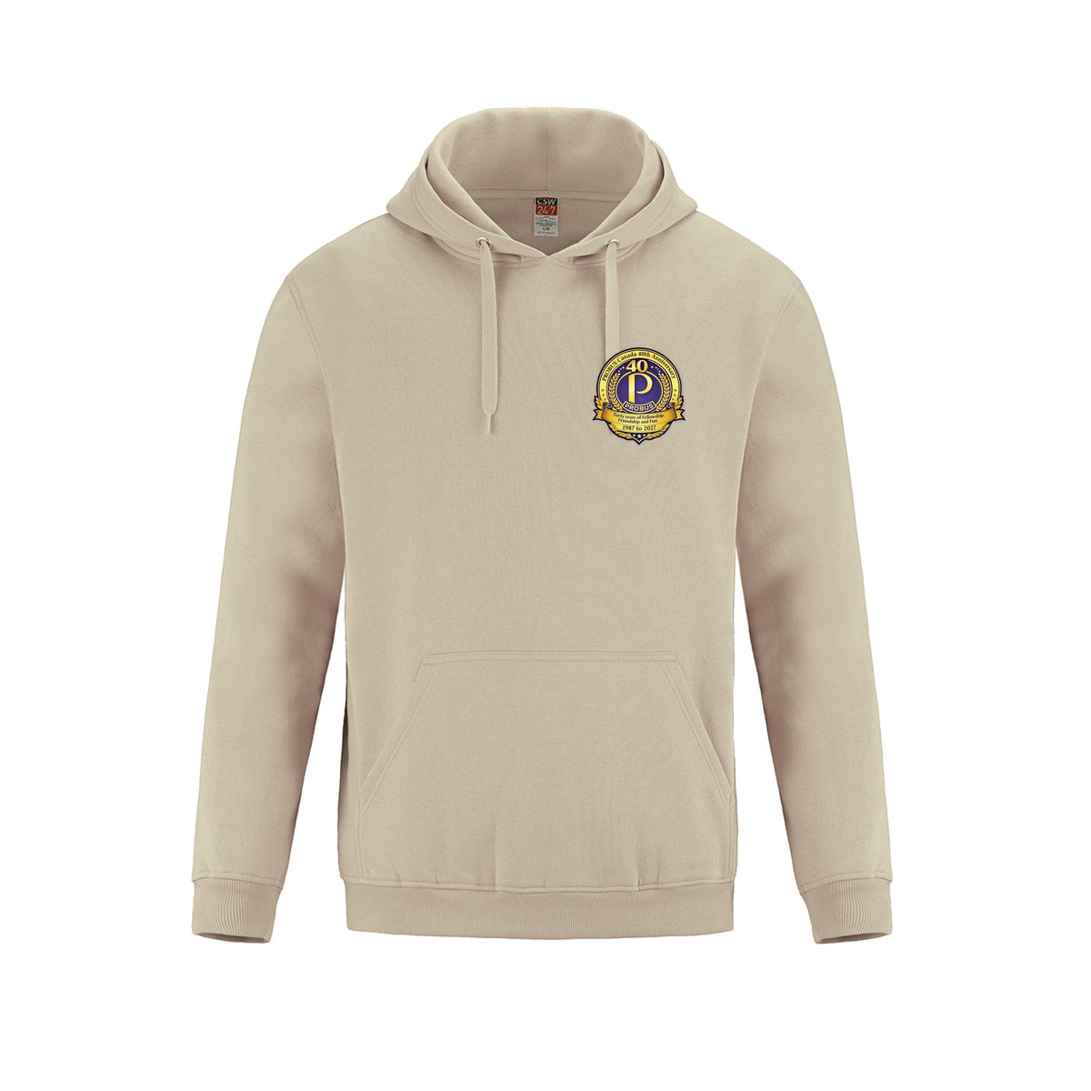 Anniversary Logo · Front · Sand
