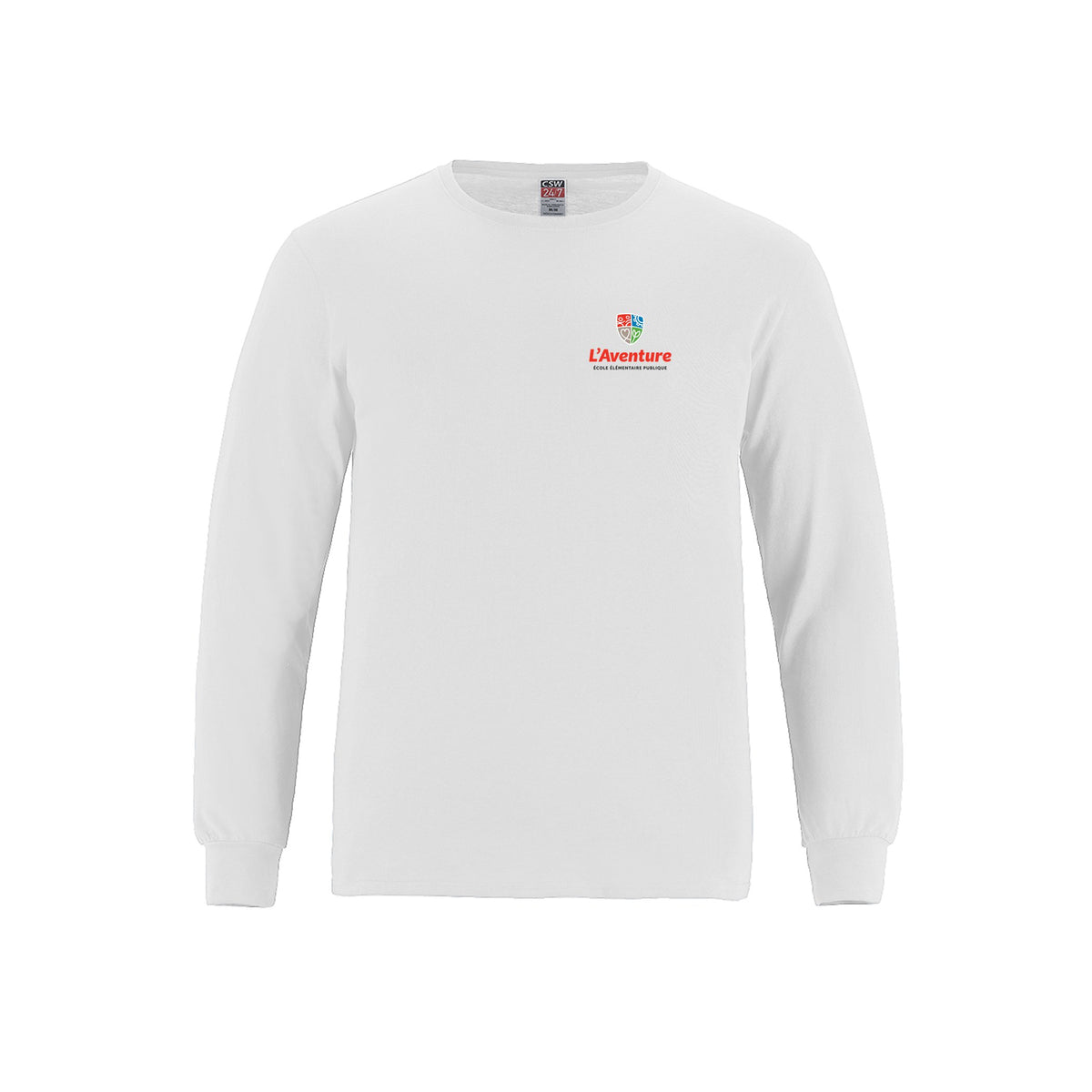 School Logo · Front · White