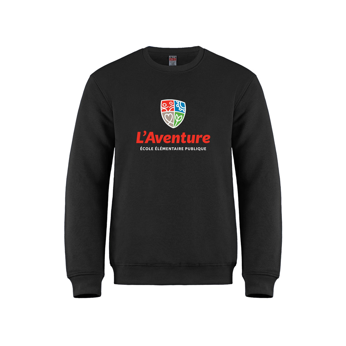School Logo · Front · Black