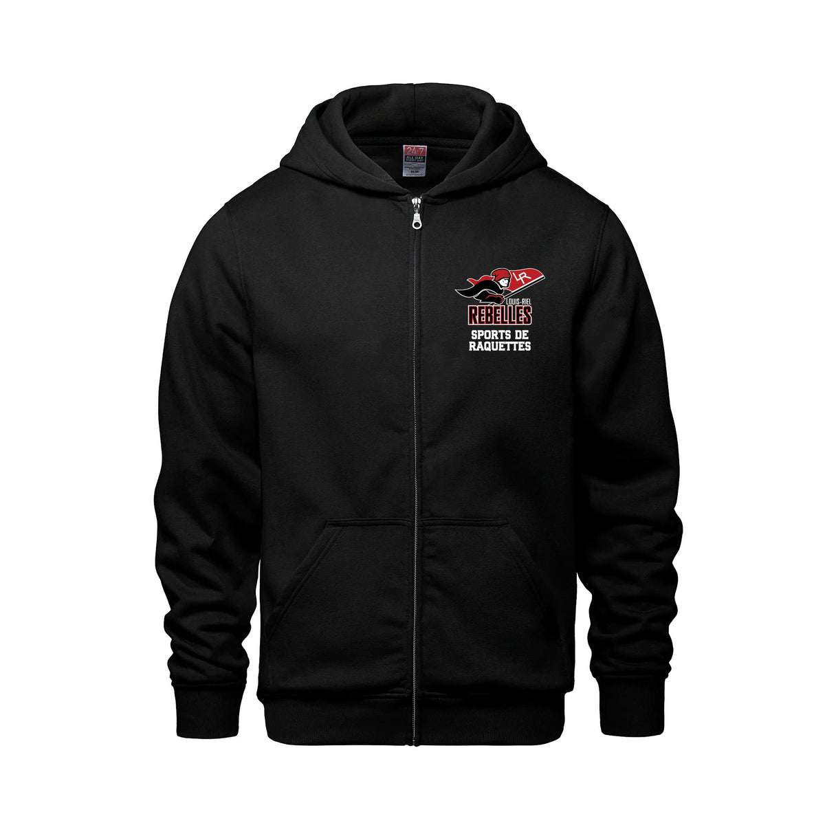 School Logo · Front · Black