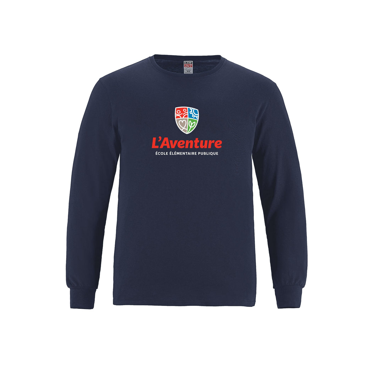 School Logo · Front · Navy