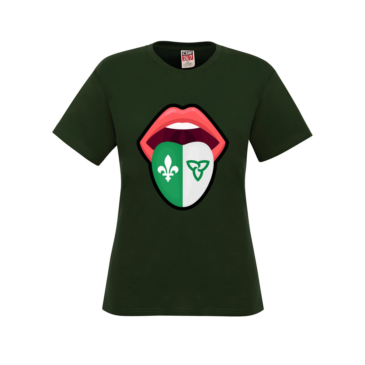 Lips · Front · Forest Green