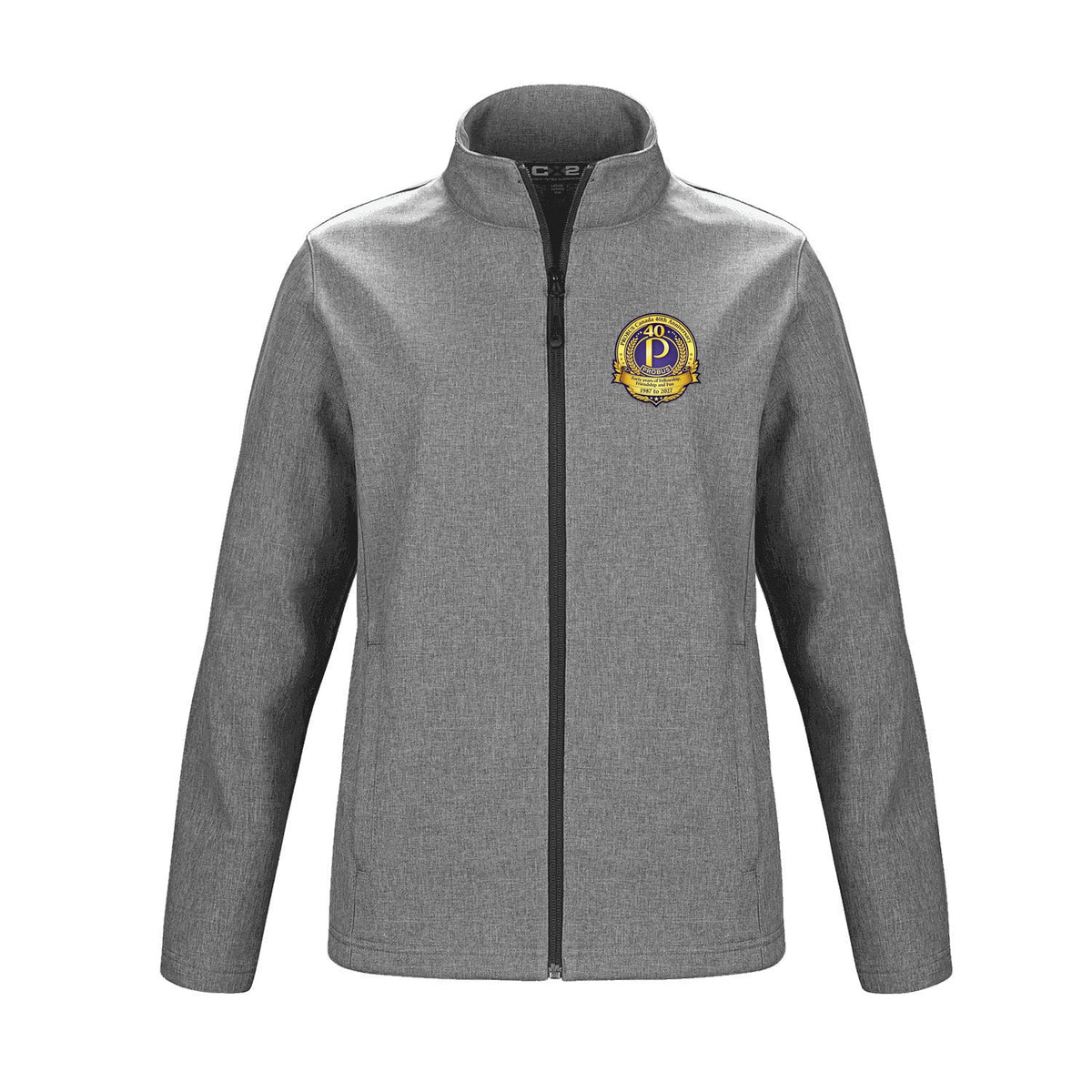 Anniversary Logo · Front · Silver Melange