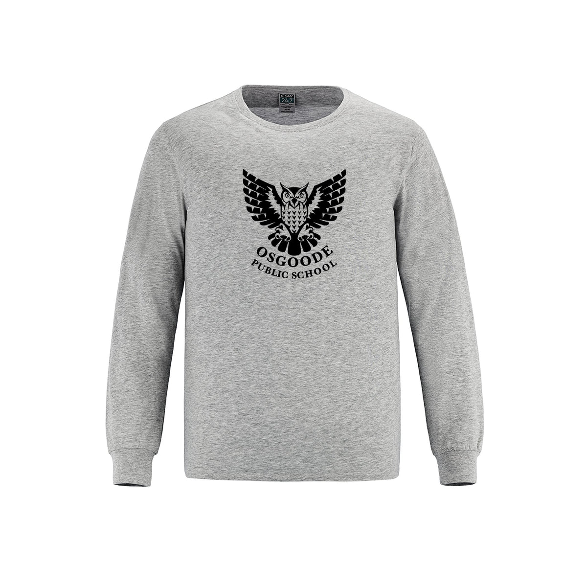 School Logo · Front · Athletic Grey Heather