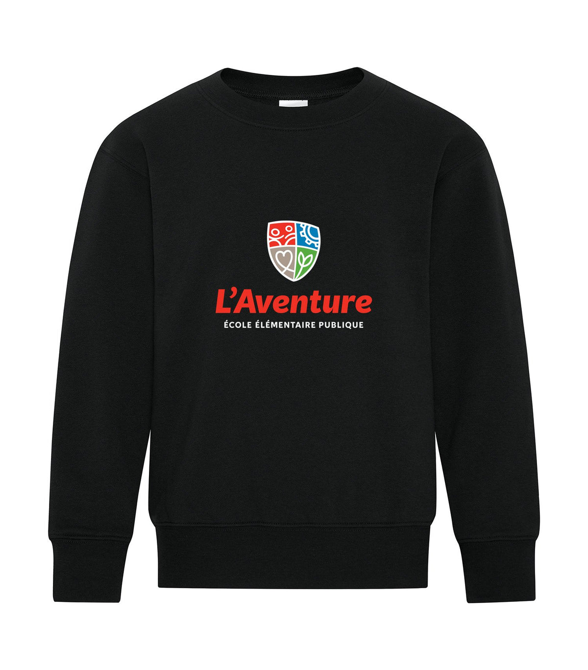 School Logo · Front · Black