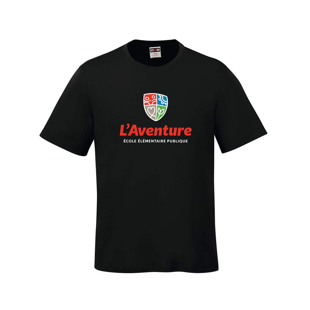 School Logo · Front · Black