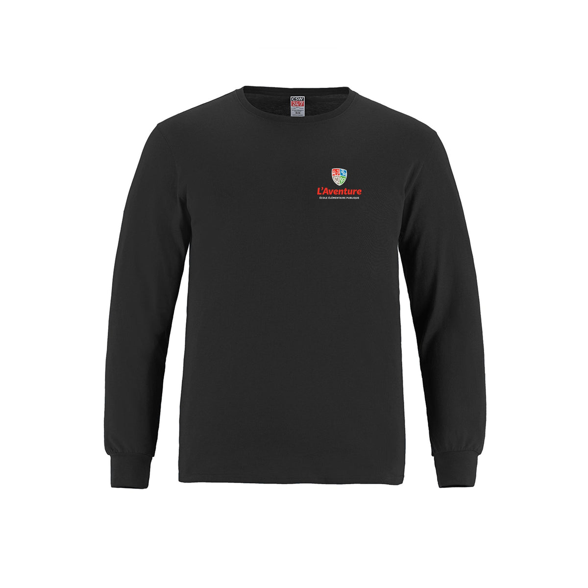 School Logo · Front · Black