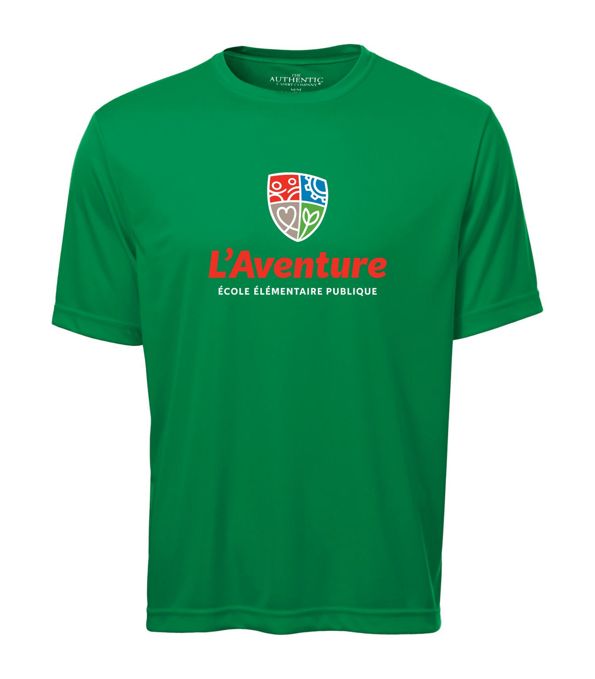 School Logo · Front · Kelly Green