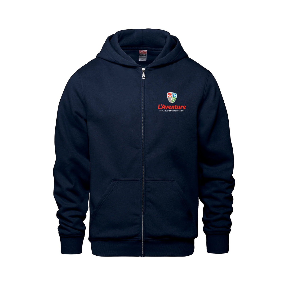 School Logo · Front · Navy