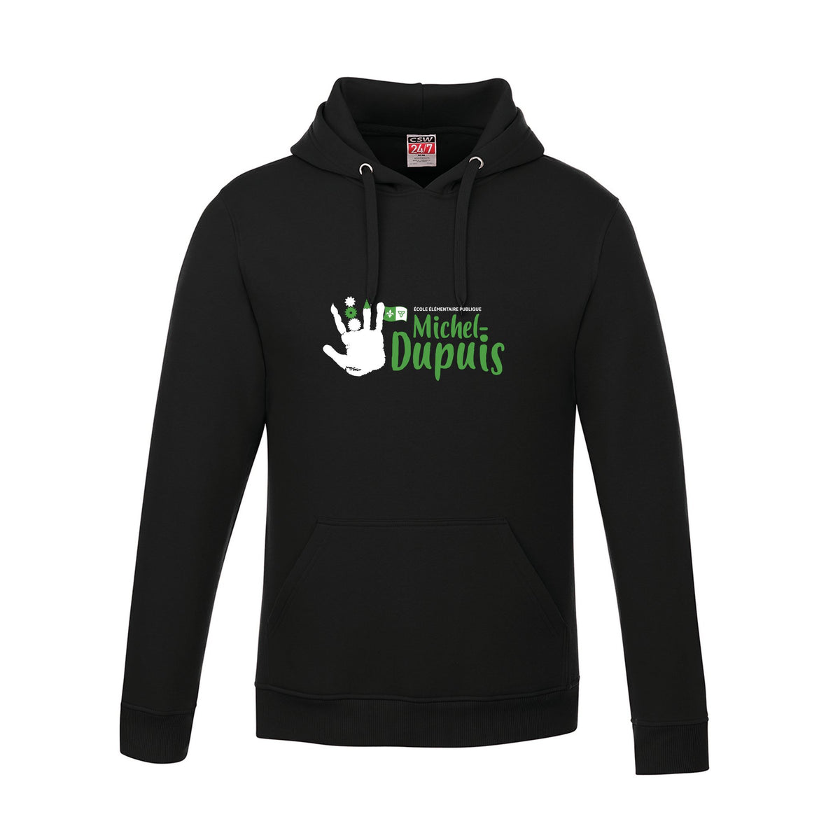 School Logo · Front · Black