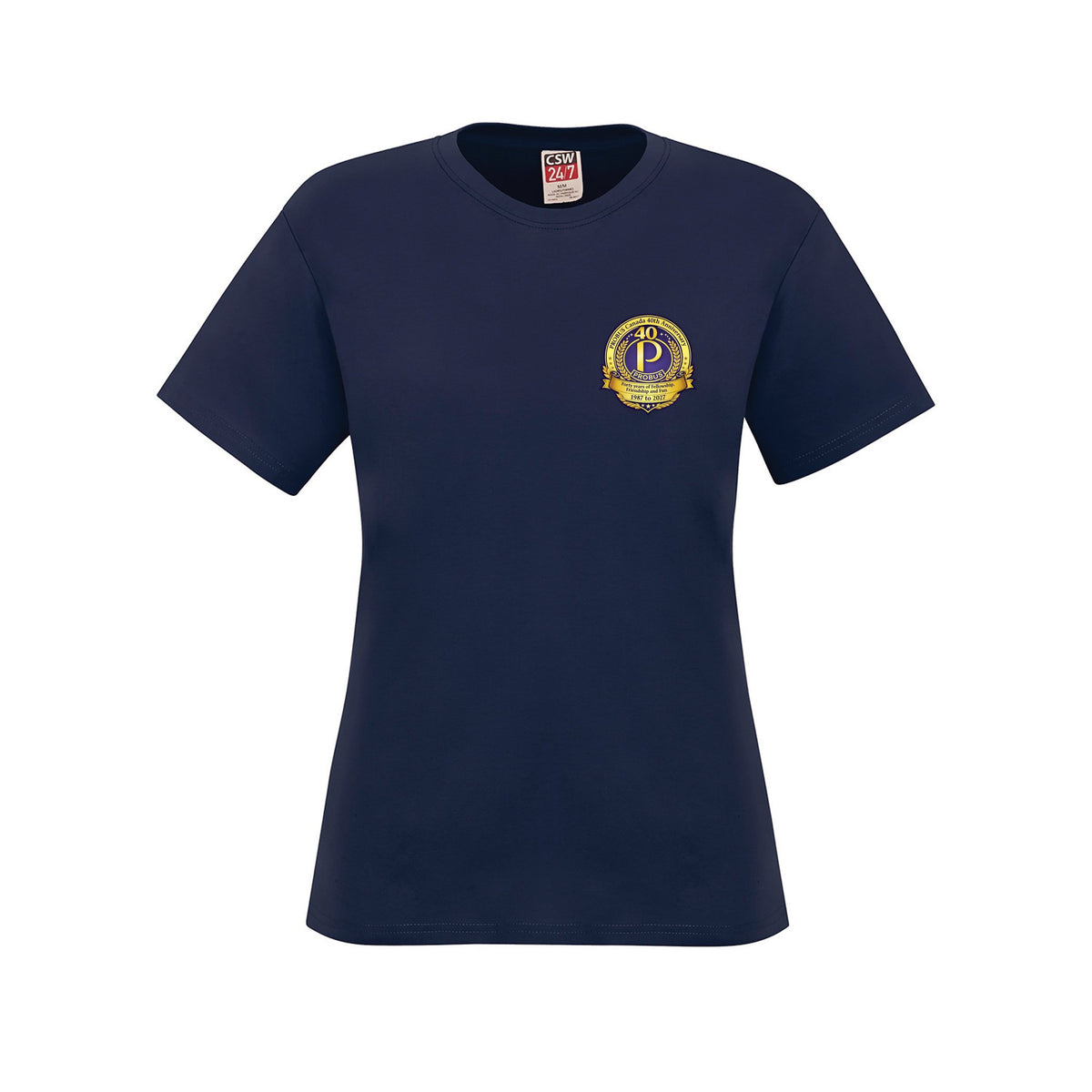 Anniversary Logo · Front · Navy