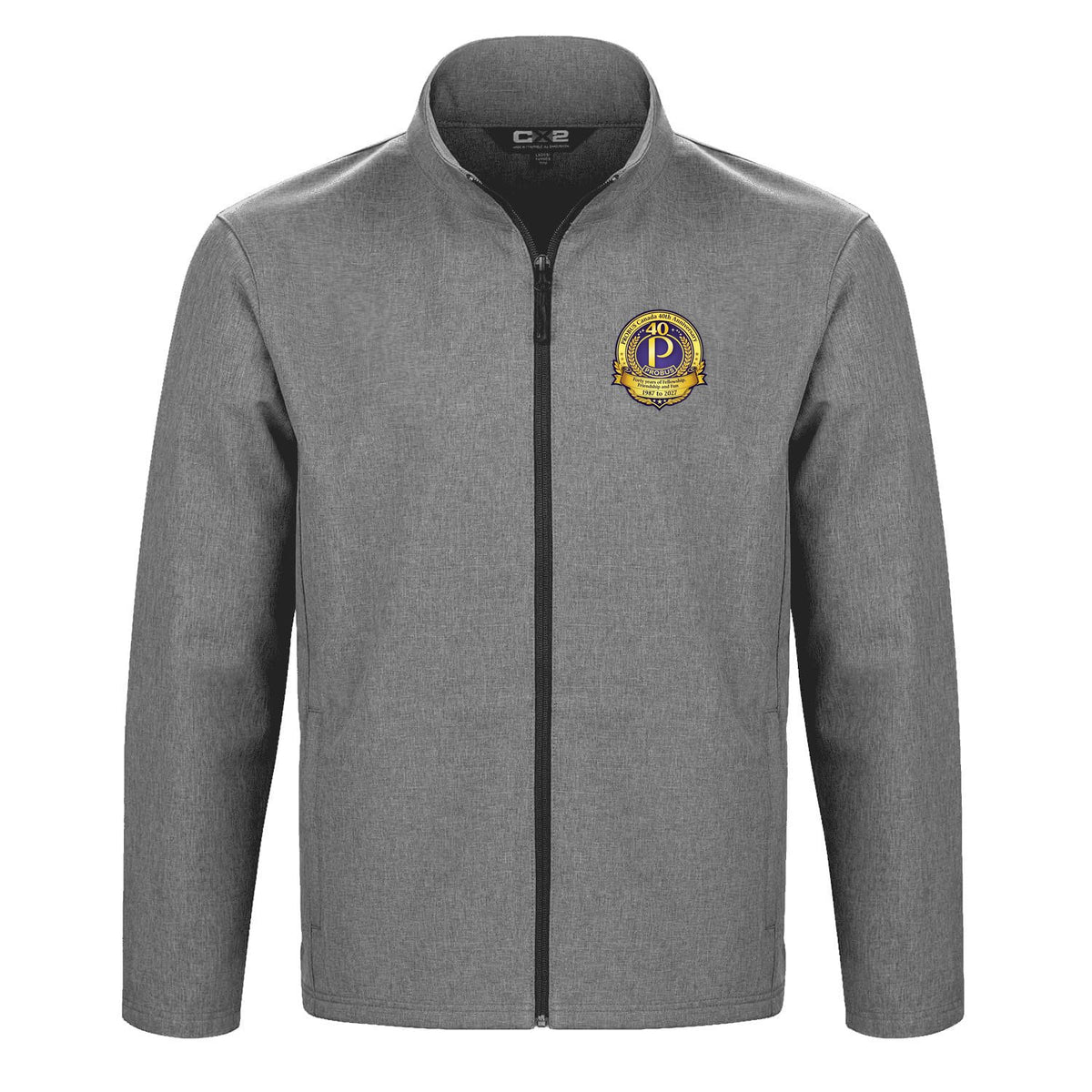Anniversary Logo · Front · Silver Melange
