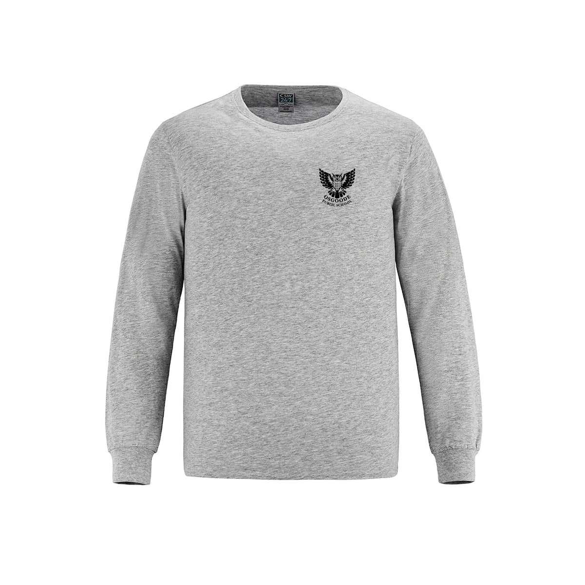 School Logo · Front · Athletic Grey Heather
