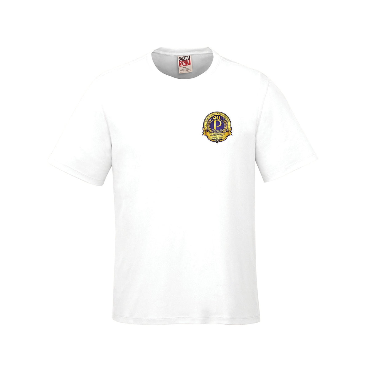 Anniversary Logo · Front · White