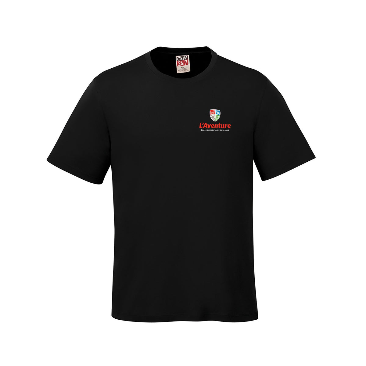 School Logo · Front · Black