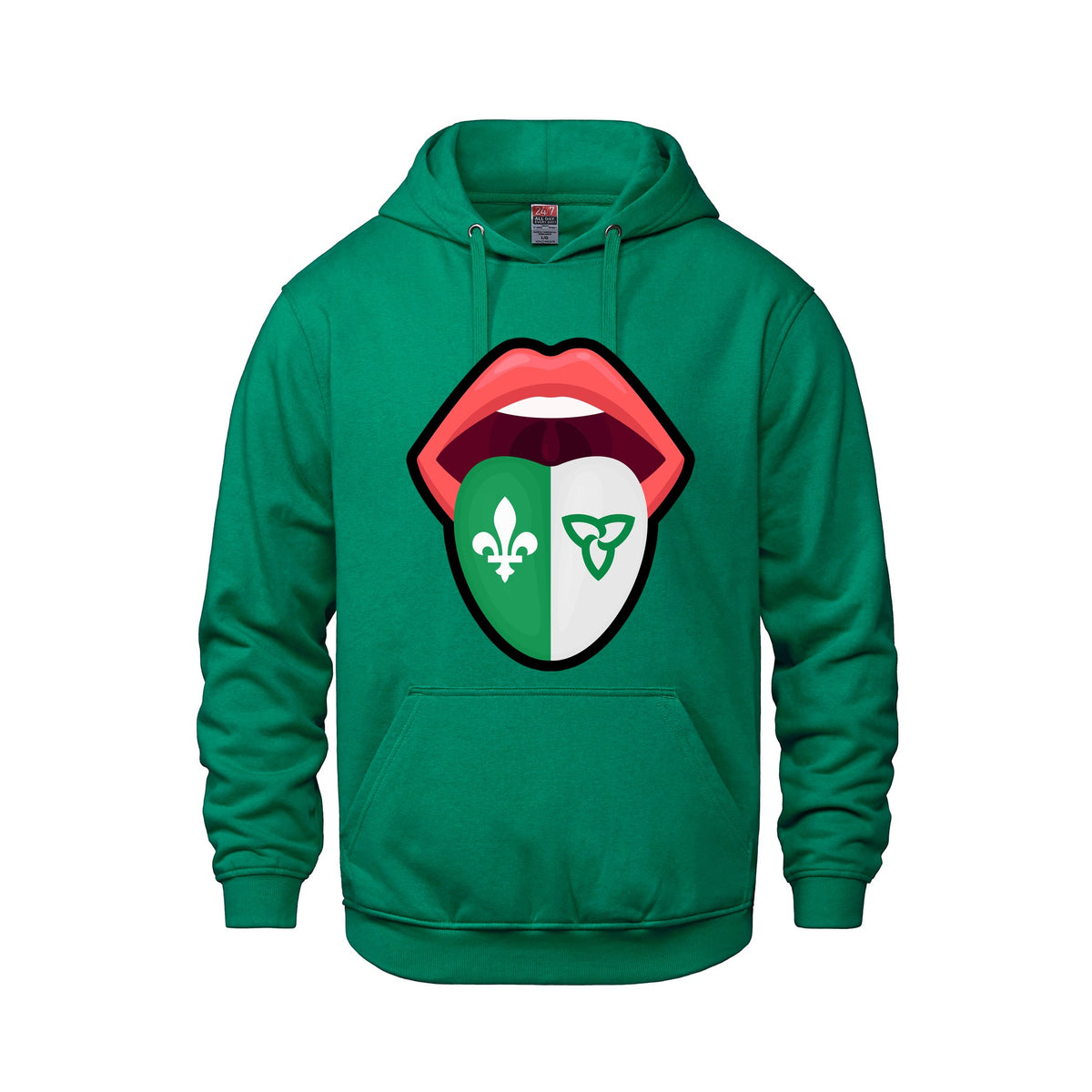 Lips · Front · Kelly Green