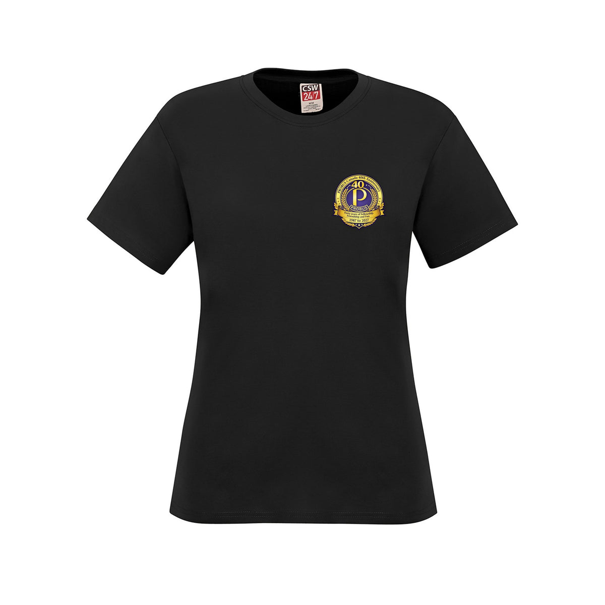 Anniversary Logo · Front · Black