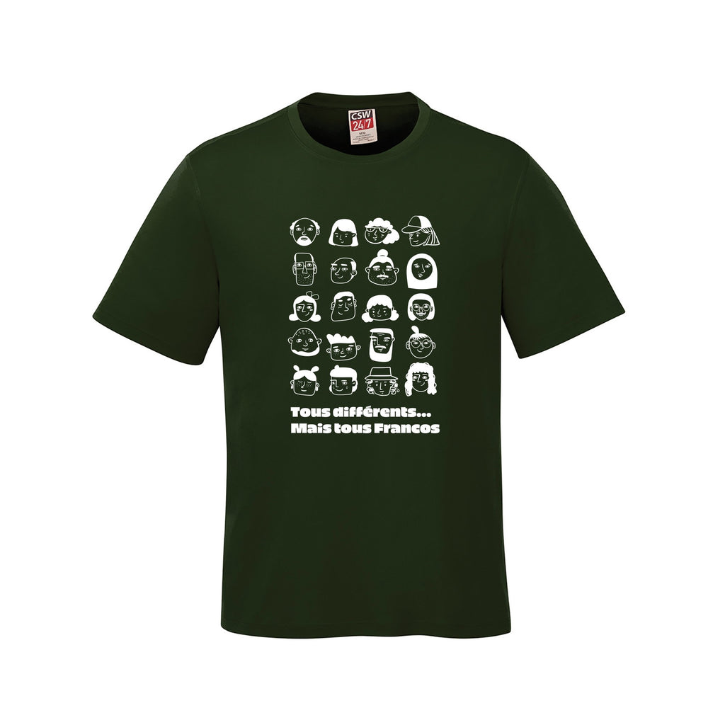 Tous différents · Front · Forest Green
