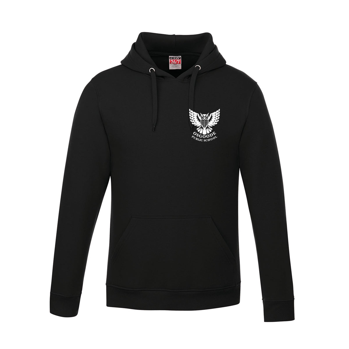 School Logo · Front · Black