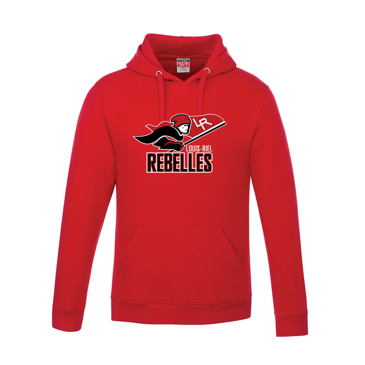 School Logo · Front · Red