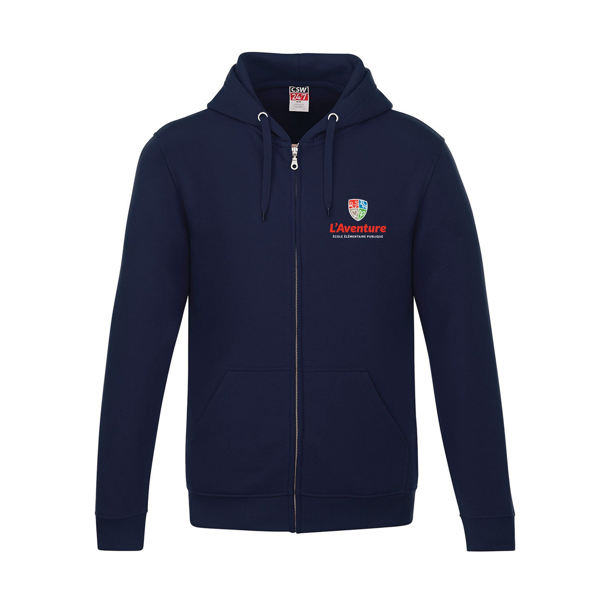 School Logo · Front · Navy