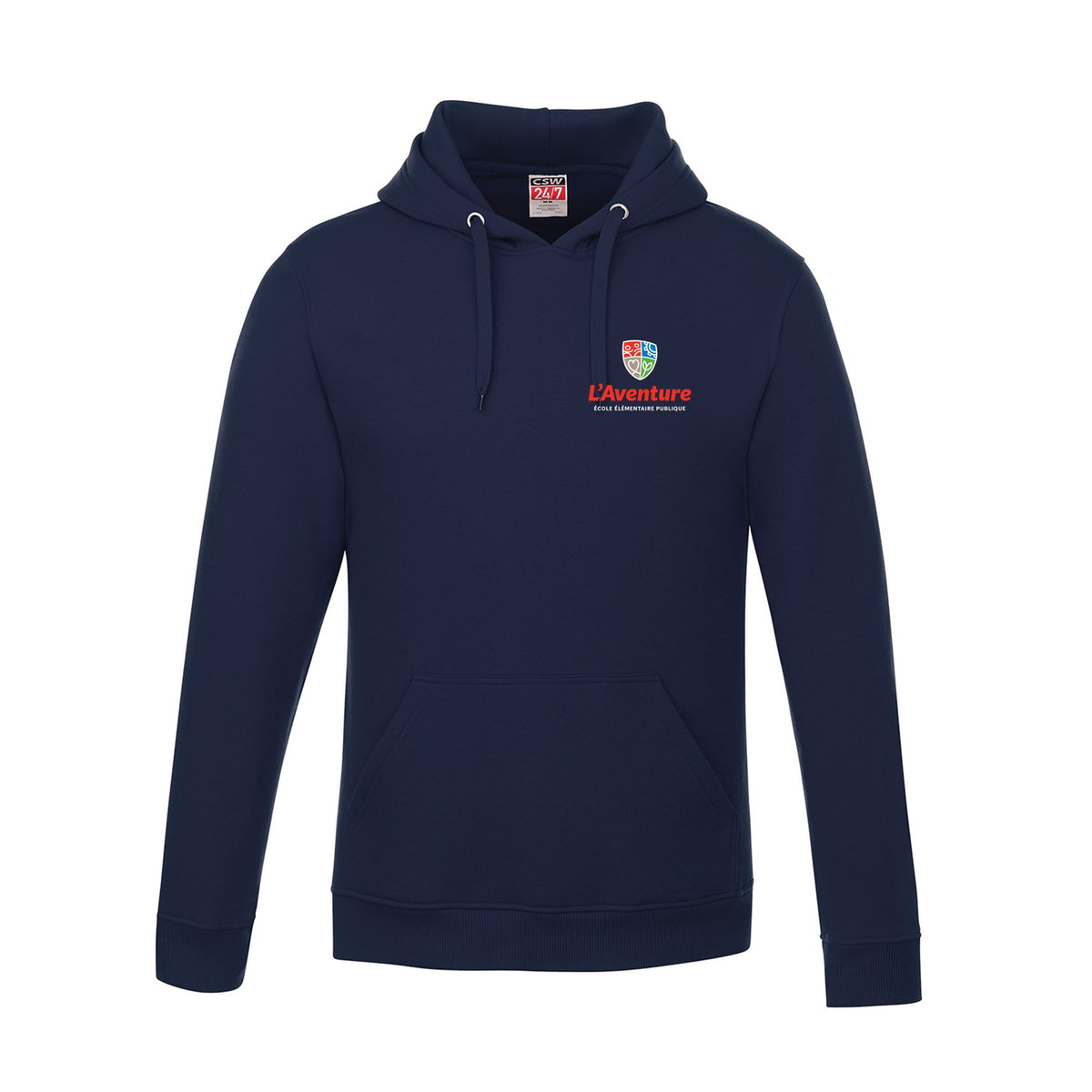 School Logo · Front · Navy