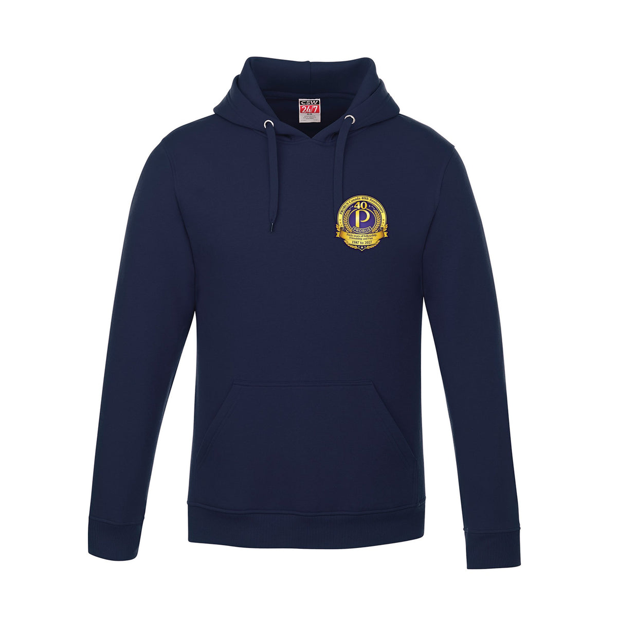 Anniversary Logo · Front · Navy